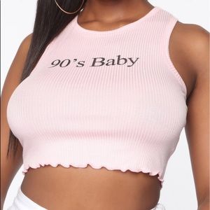 NWT “90s baby” crop top!